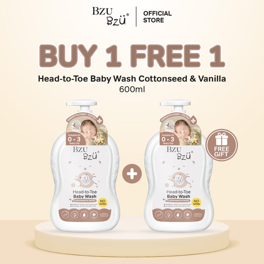 Head-to-Toe Baby Wash (Cottonseed & Vanilla) 600ml