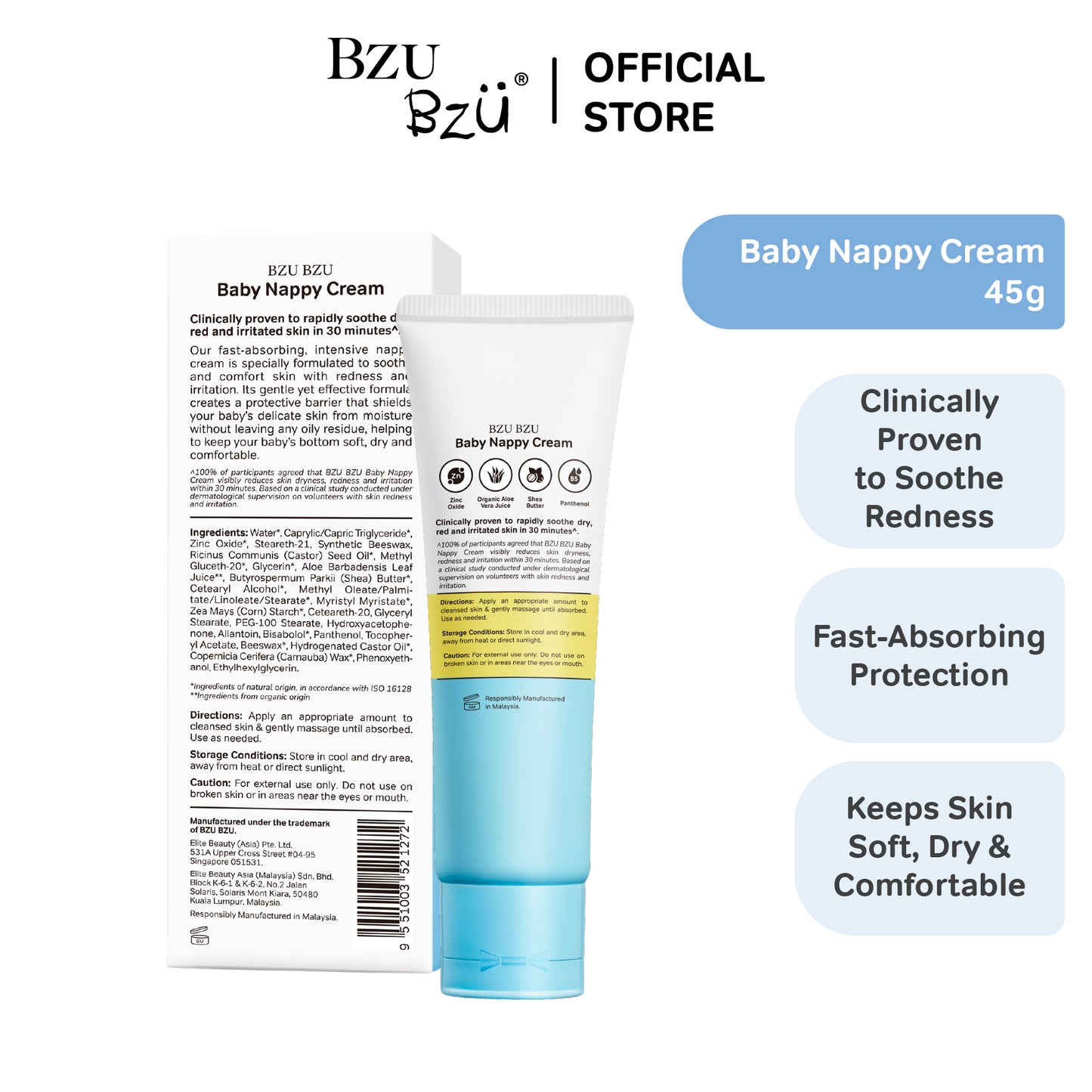 Baby+ Baby Nappy Cream 45g