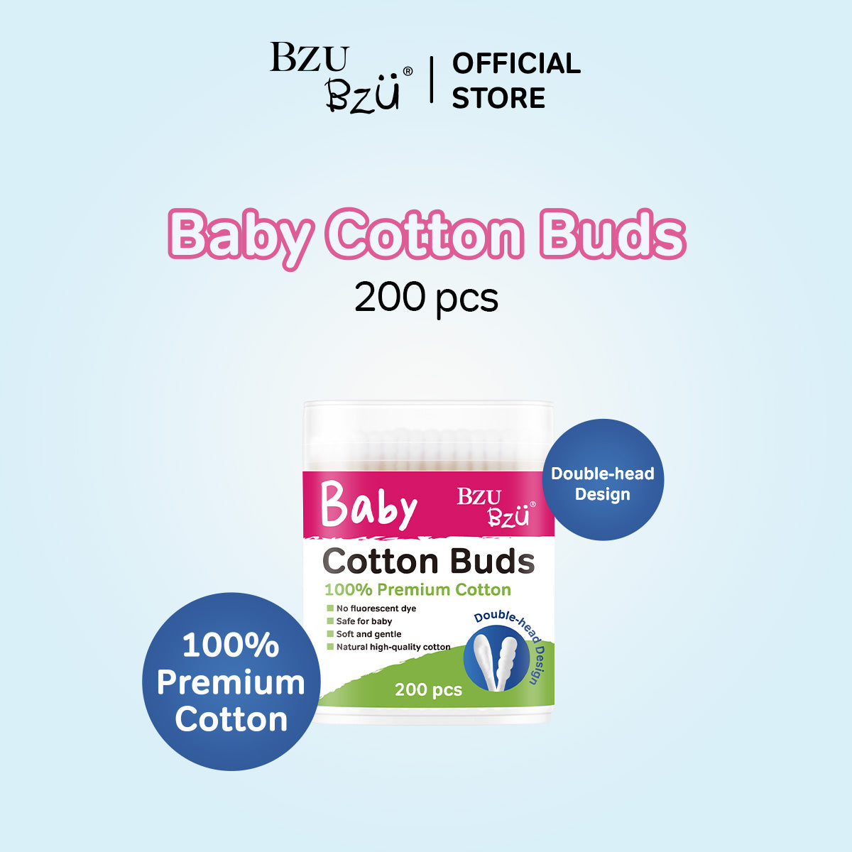Baby Cotton Buds 200 Pcs