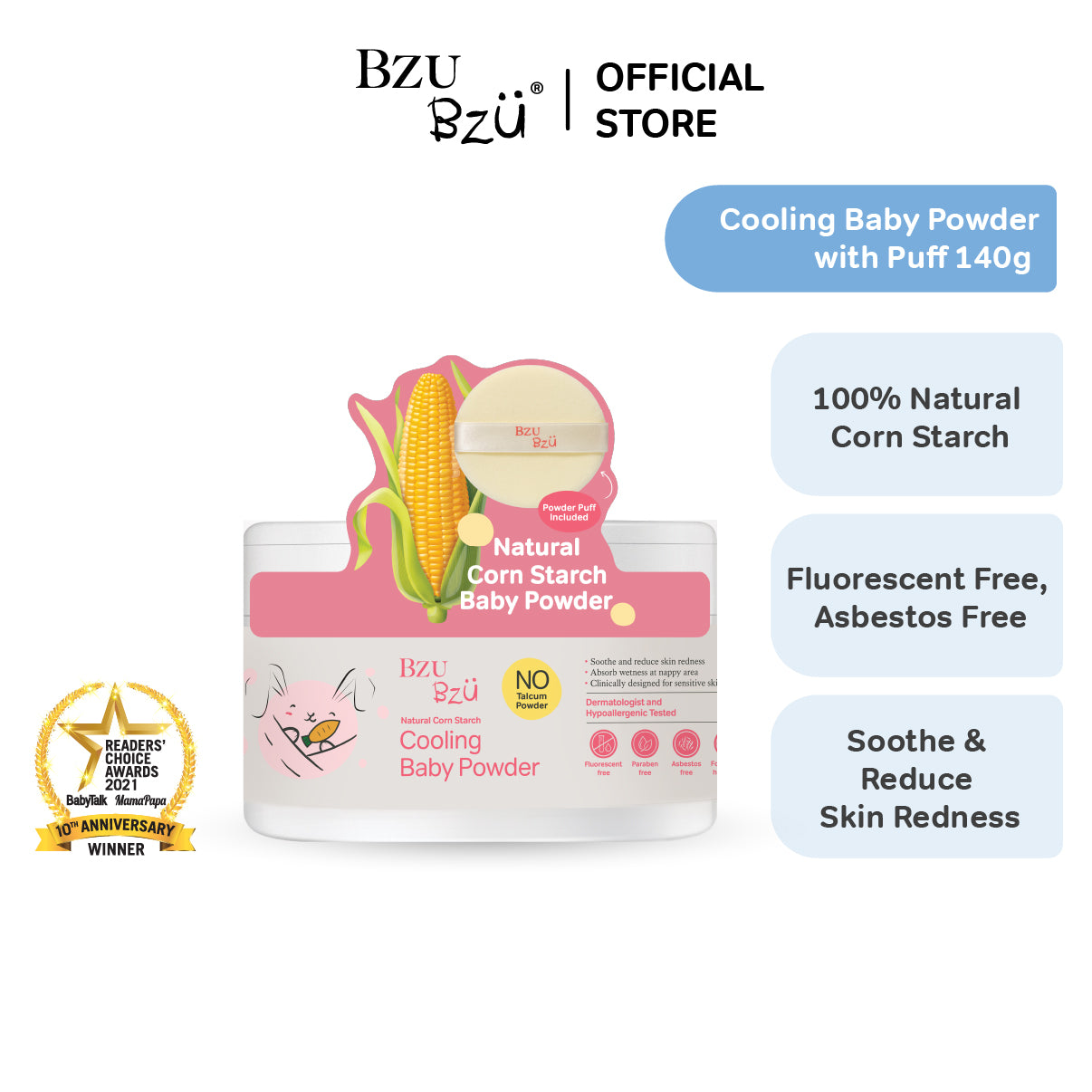BZU BZU Baby Care Essential Gift Box (Head to Toe + Cooling Baby Lotion + Cooling Powder + UG Baby Wipes 80s)
