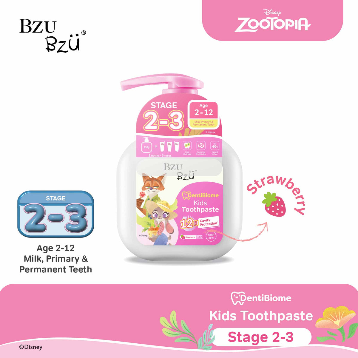 🎁 DentiBiome Kids Toothpaste 150g (Stage 2-3) x Winnie (100% off)