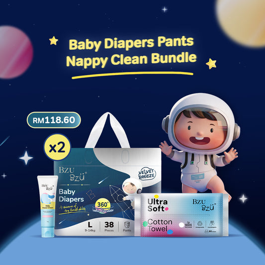 Baby Diapers Pants -Nappy Clean Bundle