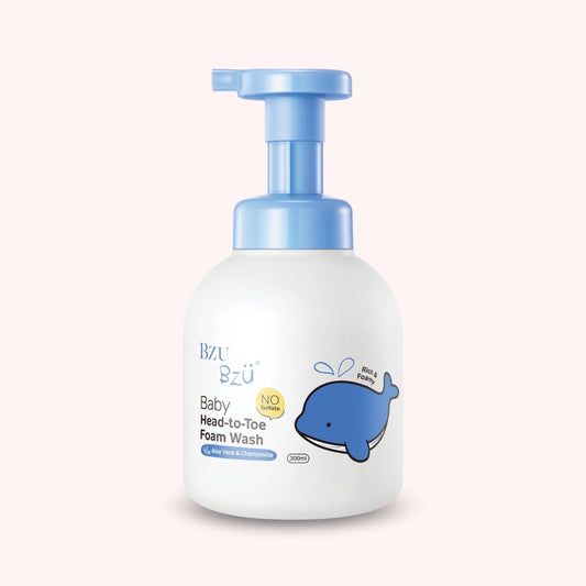 Baby Head-to-Toe Foam Wash (Aloe Vera & Chamomile) 300ml
