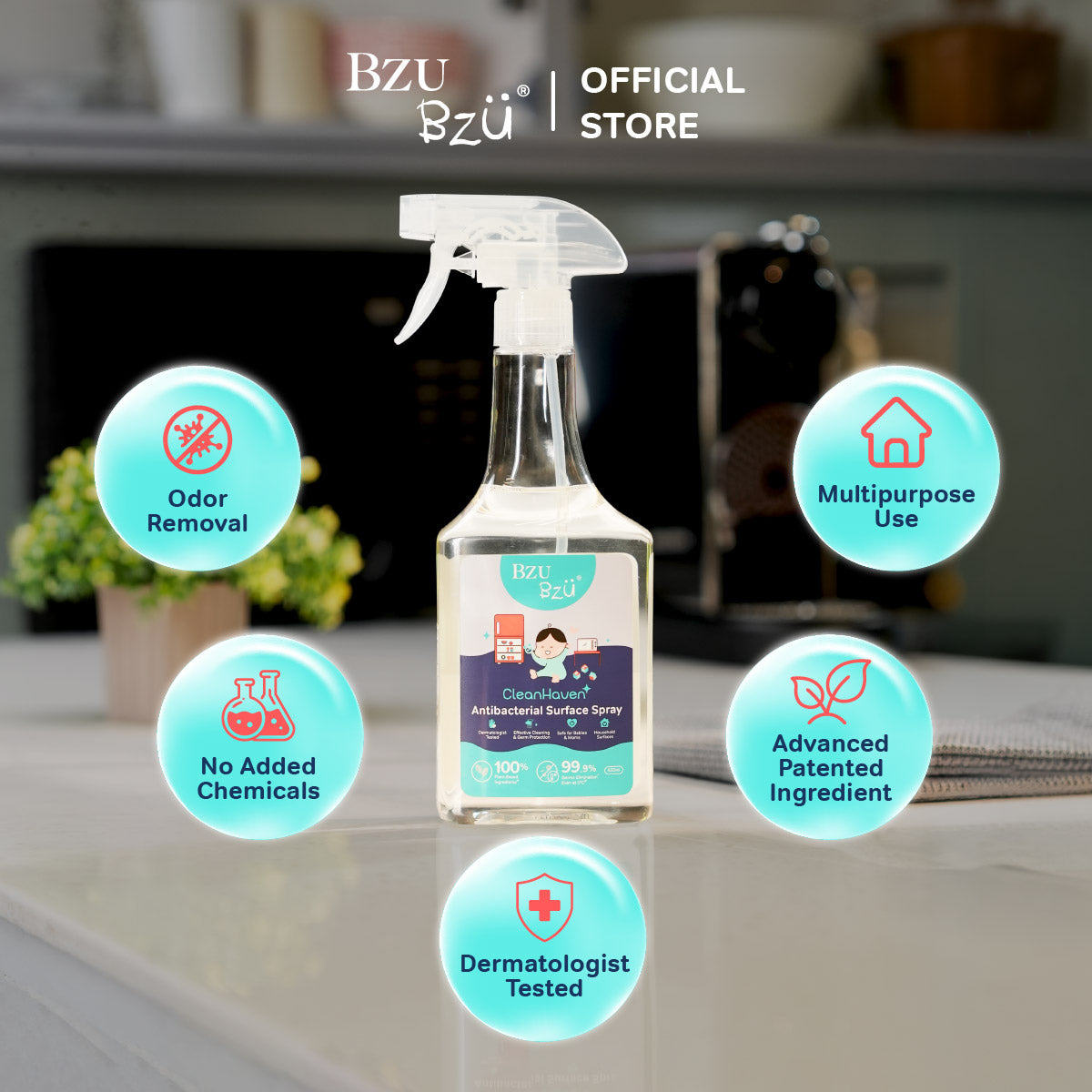 CleanHaven Antibacterial Surface Spray 500ml