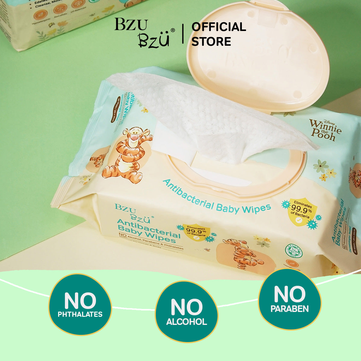 WTP [Value Pack] Antibacterial Baby Wipes 80's