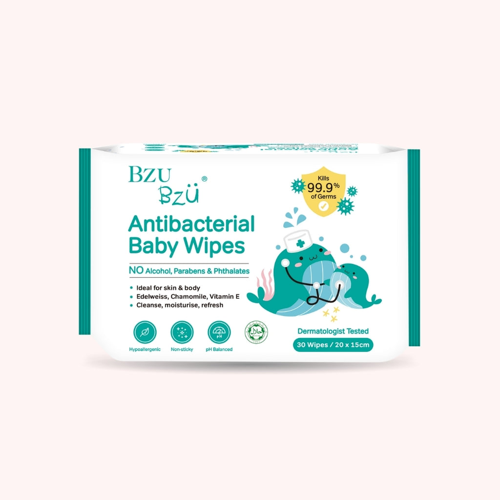Antibacterial Baby Wipes 30s