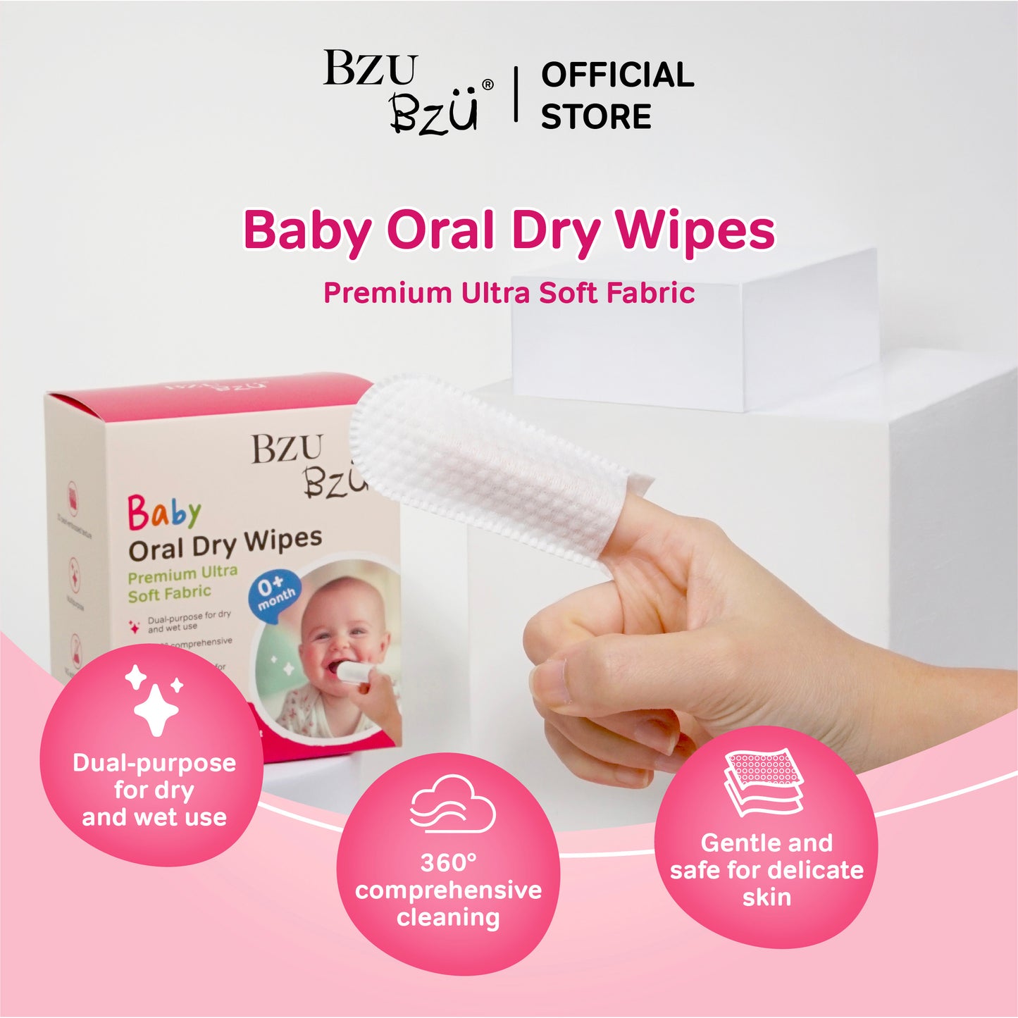 Baby Oral Dry Wipes 50pcs