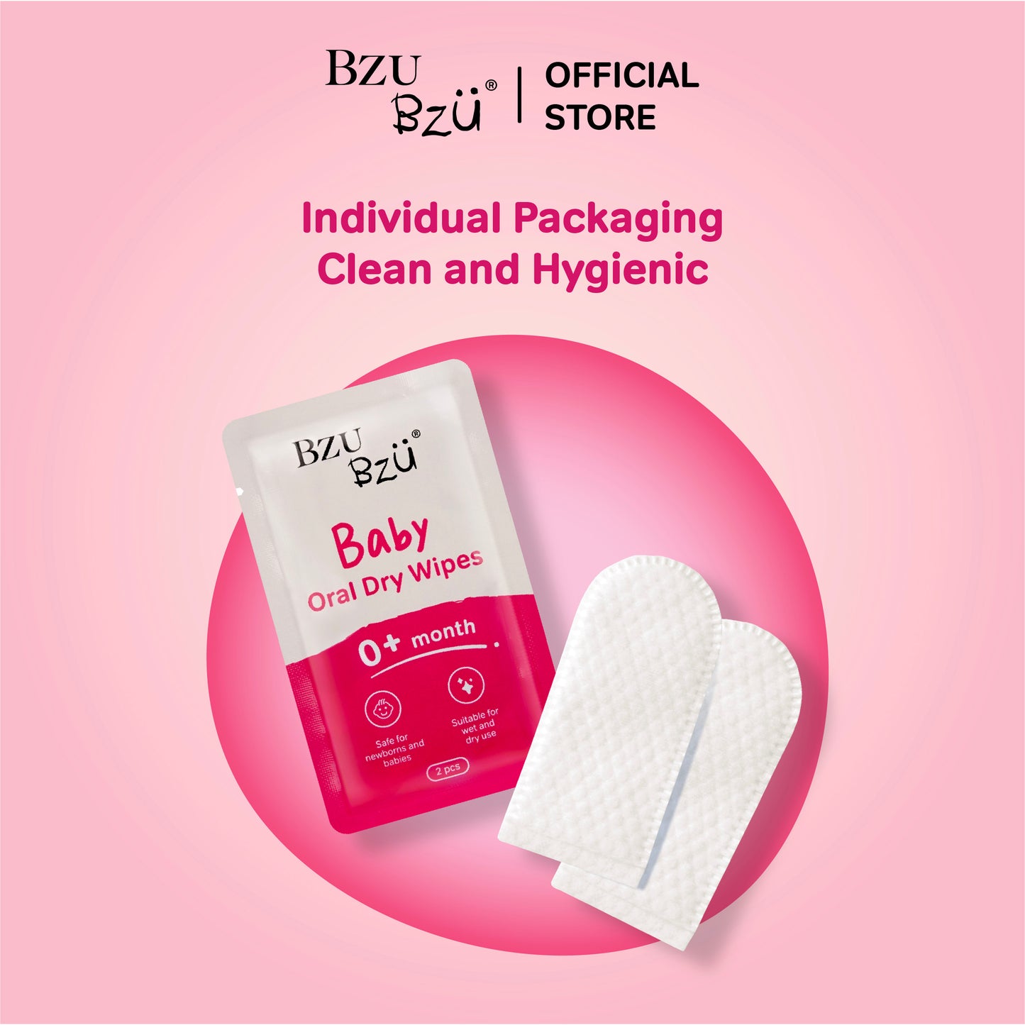 Baby Oral Dry Wipes 50pcs