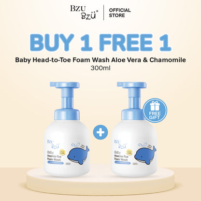 Baby Head-to-Toe Foam Wash (Aloe Vera & Chamomile) 300ml