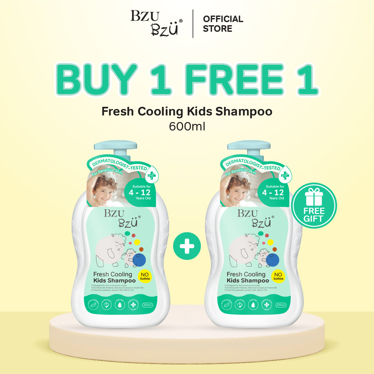 Fresh Cooling Kids Shampoo 600ml