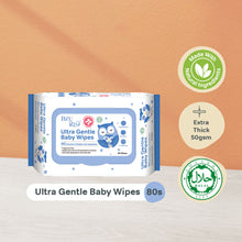 Load image into Gallery viewer, Ultra Gentle Fragrance Free Baby Wipes (80 Pcs)

