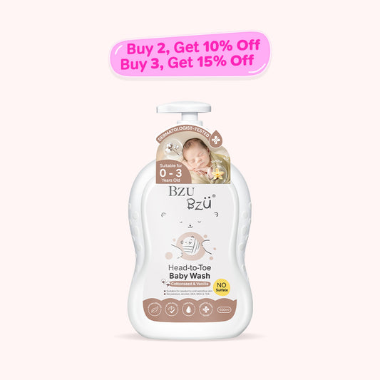 Head-to-Toe Baby Wash (Cottonseed & Vanilla) 600ml