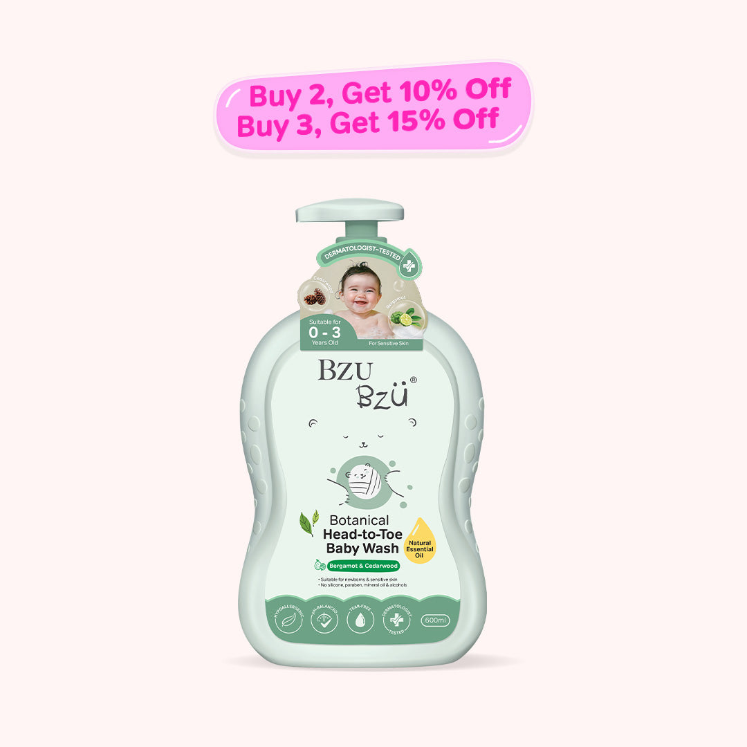 Botanical Head-to-Toe Baby Wash (Bergamot & Cedarwood) 600ml