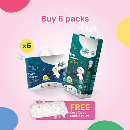 VelvetBreeze Baby Diapers - Tape