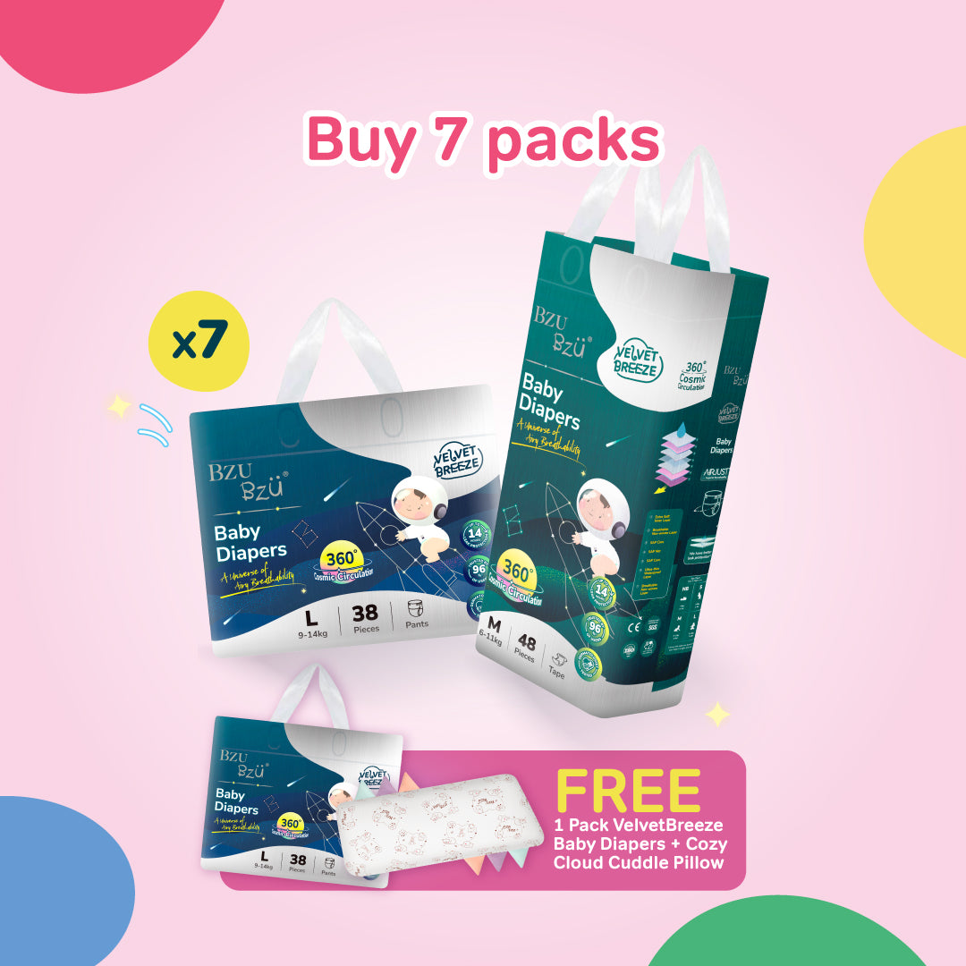 VelvetBreeze Baby Diapers - Tape