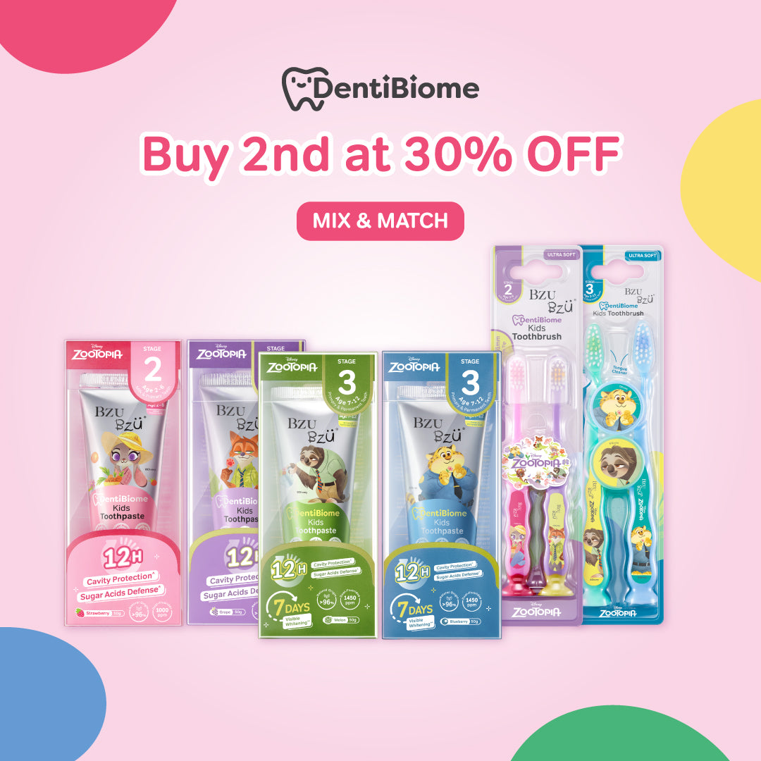 DentiBiome Kids Toothbrush 2pcs Set (Stage 2)