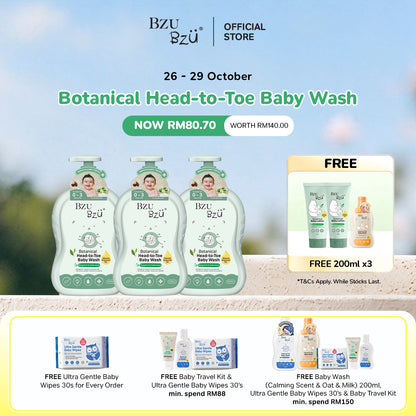 Botanical Head-to-Toe Baby Wash Set x VoonJia