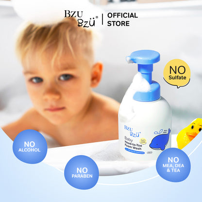 Baby Head-to-Toe Foam Wash (Aloe Vera & Chamomile) 300ml