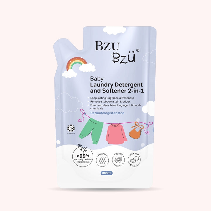 Baby Laundry Detergent & Softener 2-in-1 Refill 800ml
