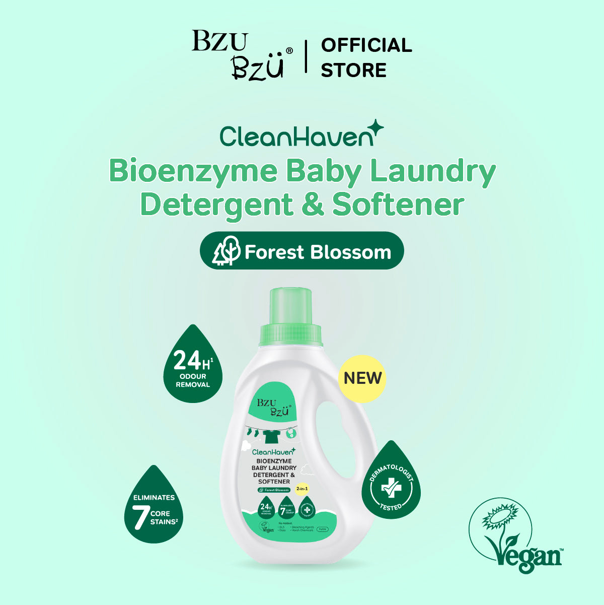 CleanHaven BioEnzyme Baby Laundry Detergent & Softener 2-in-1