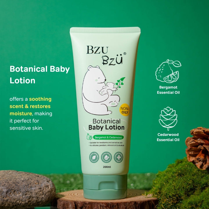 Botanical Baby Lotion (Bergamot & Cedarwood) 200ml