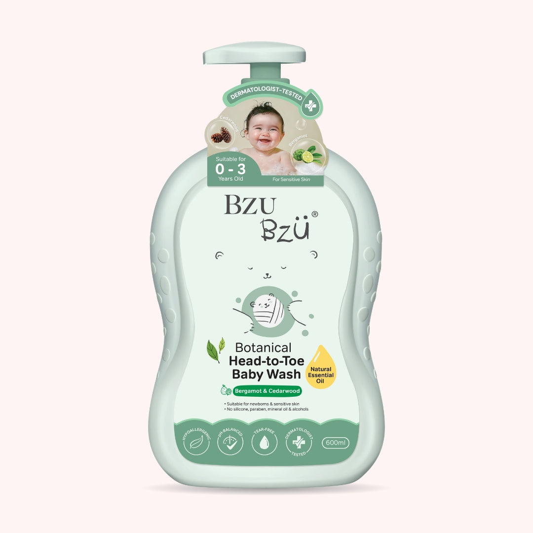 Botanical Head-to-Toe Baby Wash (Bergamot & Cedarwood) 600ml