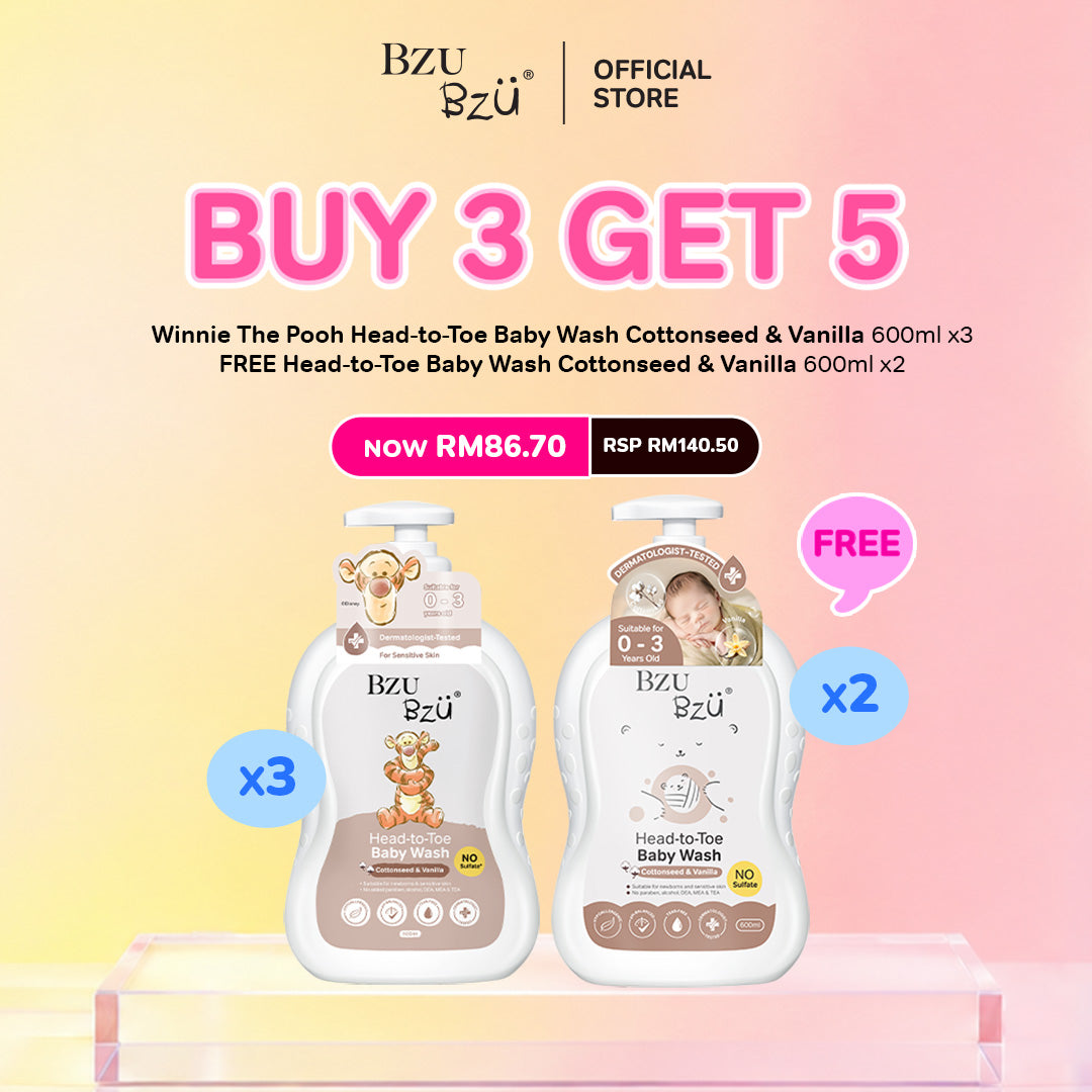 WTP Head-to-Toe Baby Wash (Cottonseed & Vanilla) 600ml