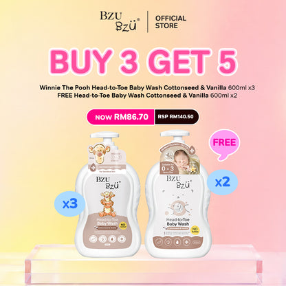WTP Head-to-Toe Baby Wash (Cottonseed & Vanilla) 600ml