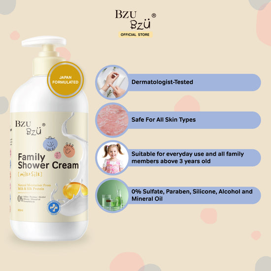 Family Shower Cream (Milk & Silk) 800ml