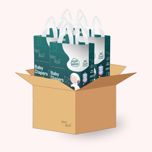 VelvetBreeze Baby Diapers - Tape [Carton Deal]