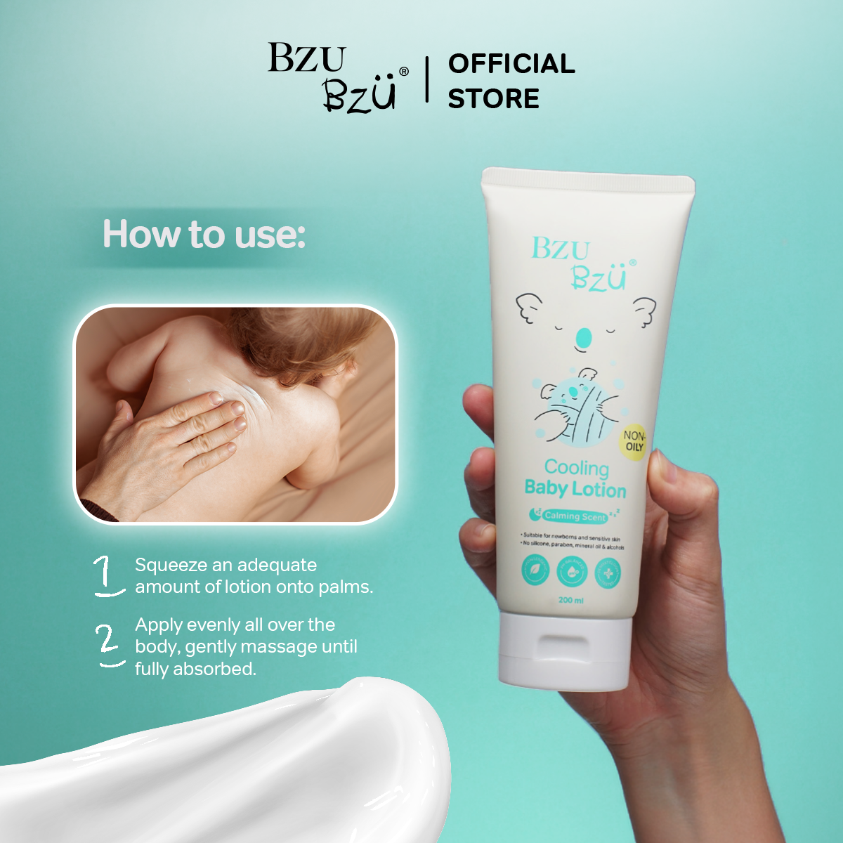 BZU BZU Cooling Baby Lotion DUO Bundle Gift Box