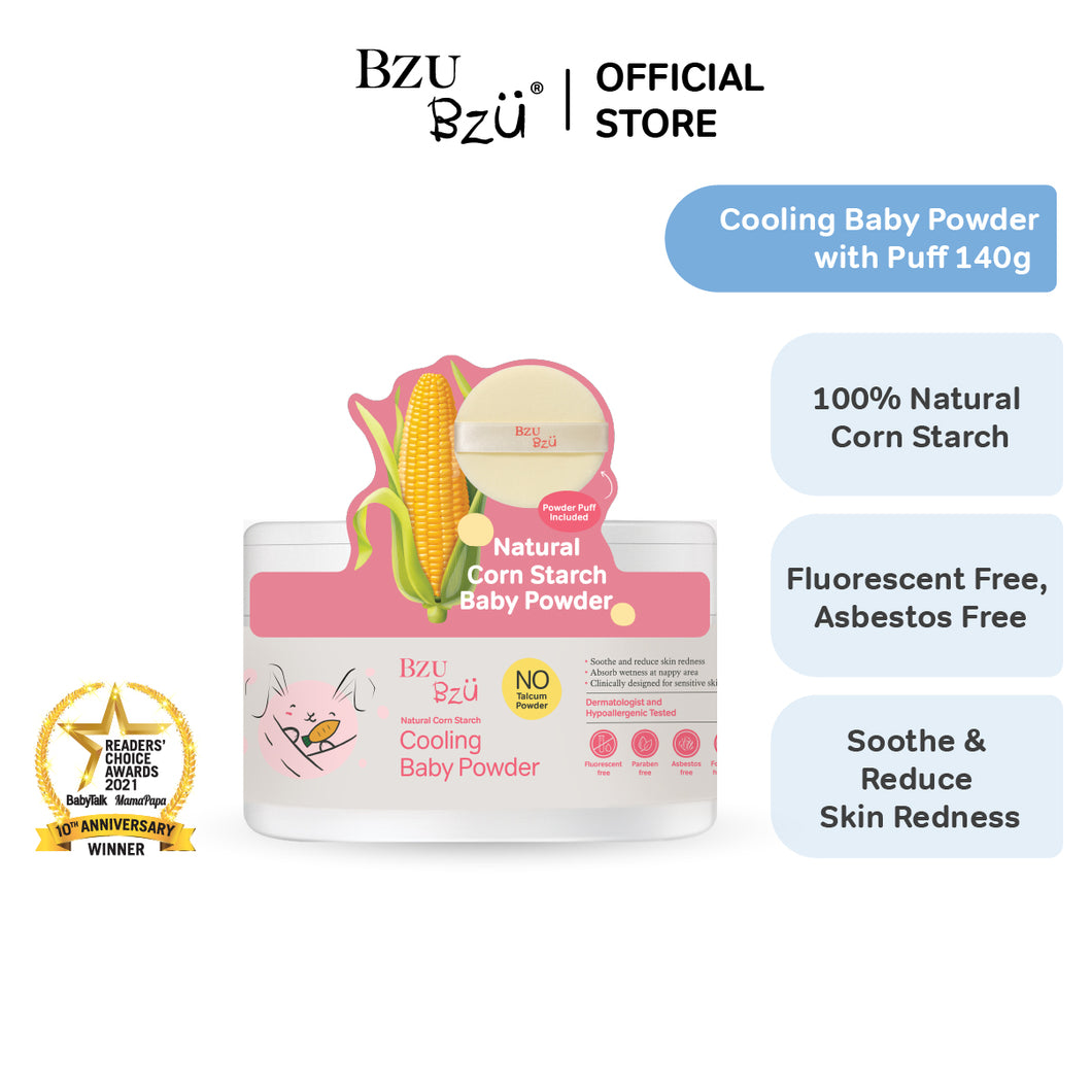 Cooling Baby Powder with Puff (140g)