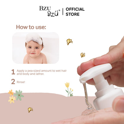 WTP Head-to-Toe Baby Wash (Cottonseed & Vanilla) 600ml