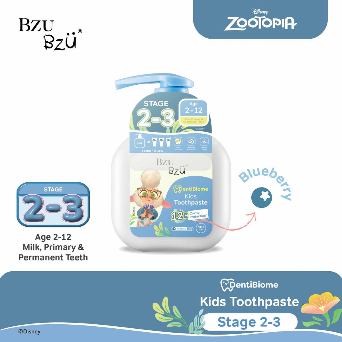 🎁 DentiBiome Kids Toothpaste 150g (Stage 2-3) x Winnie (100% off)