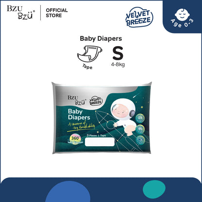 🎁 VelvetBreeze Baby Diapers - Tape (Trial Pack) (100% off)