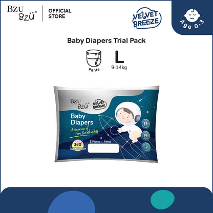 🎁 VelvetBreeze Baby Diapers - Pants (Trial Pack) (100% off)