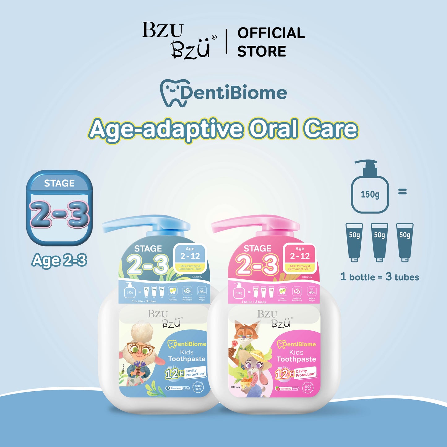 DentiBiome Kids Toothpaste 150g (Stage 2-3)
