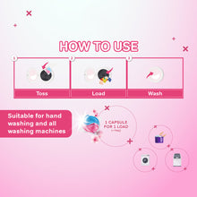 Load image into Gallery viewer, Family Anti-bacterial Laundry Capsules Cherry Blossom 30 Pods
