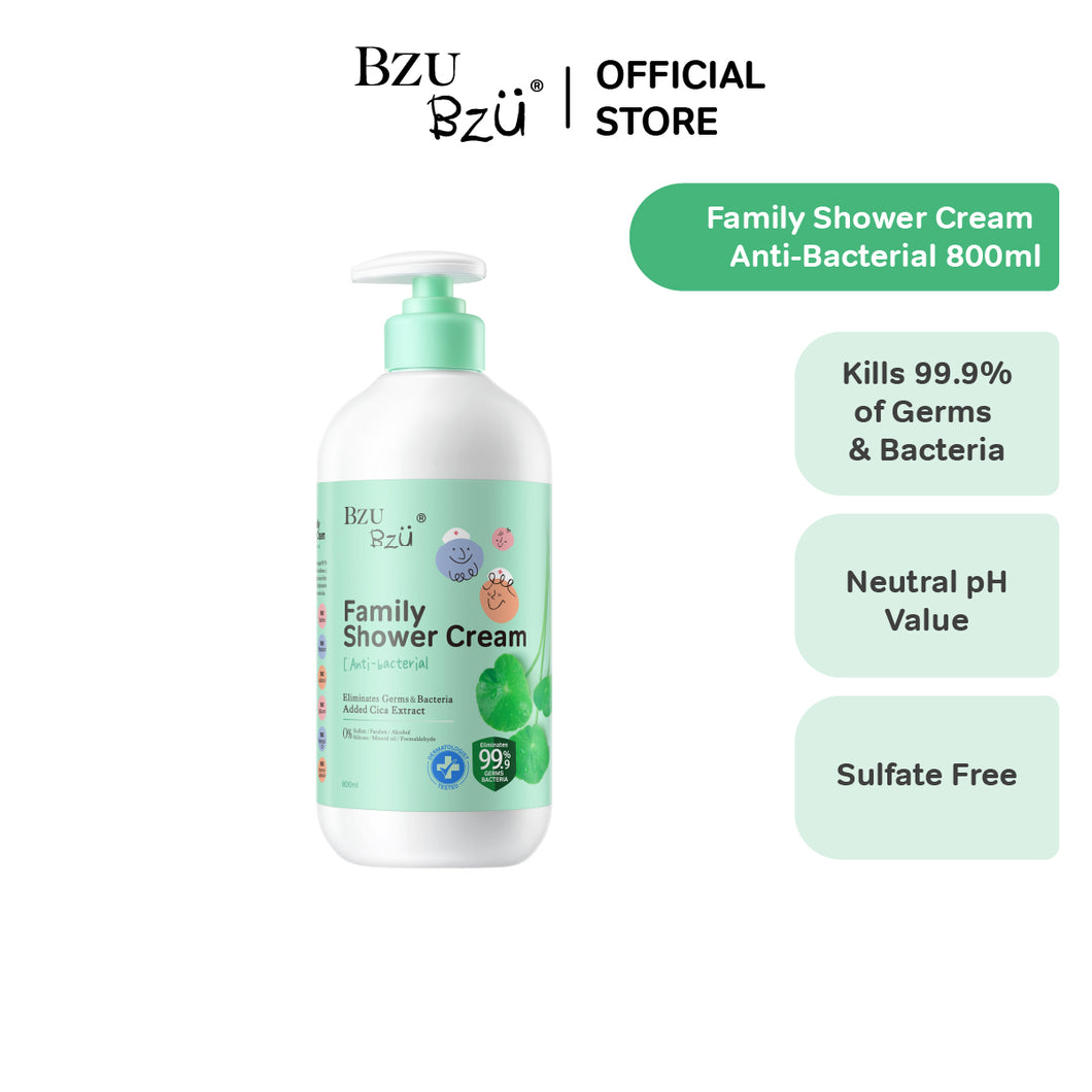 BZU BZU Family Shower Cream Anti-bacterial (800ml)