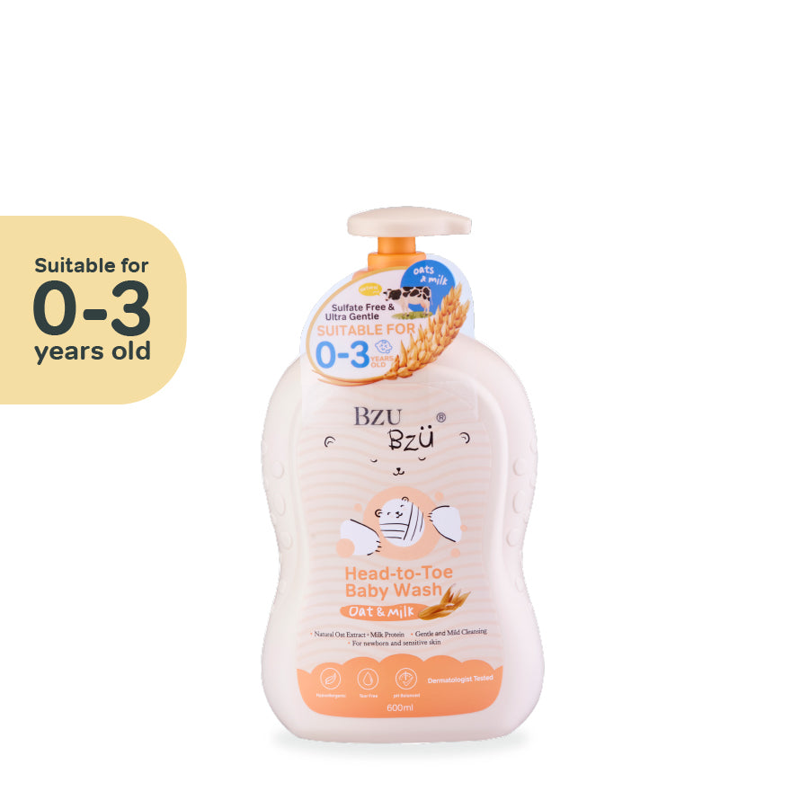 Head to Toe Baby Wash Oat & Milk (600ml)