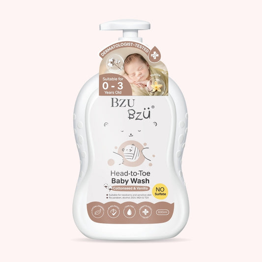 🎁 Head-to-Toe Baby Wash (Cottonseed & Vanilla) 600ml (50% off)