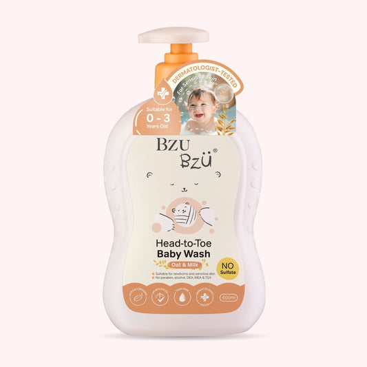 🎁 Head-to-Toe Baby Wash (Oat & Milk) 600ml (50% off)