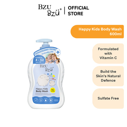 BZU BZU Little Lady Bundle Gift Box - Silky Soft Kids Shampoo (600ml) + Happy Kids Body Wash (600ml)