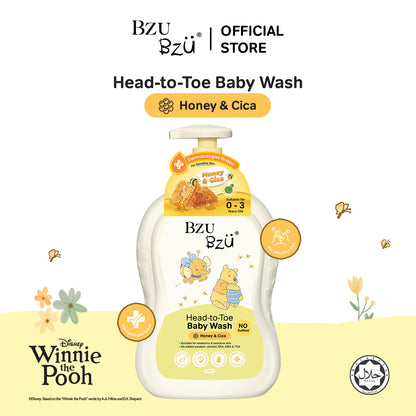 WTP Head-to-Toe Baby Wash (Honey & Cica) 600ml