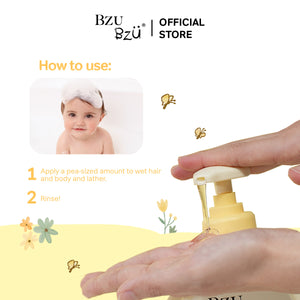 WTP Head-to-Toe Baby Wash (Honey & Cica) 600ml