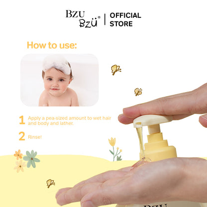 WTP Head-to-Toe Baby Wash (Honey & Cica) 600ml