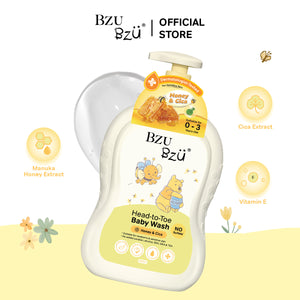 WTP Head-to-Toe Baby Wash (Honey & Cica) 600ml