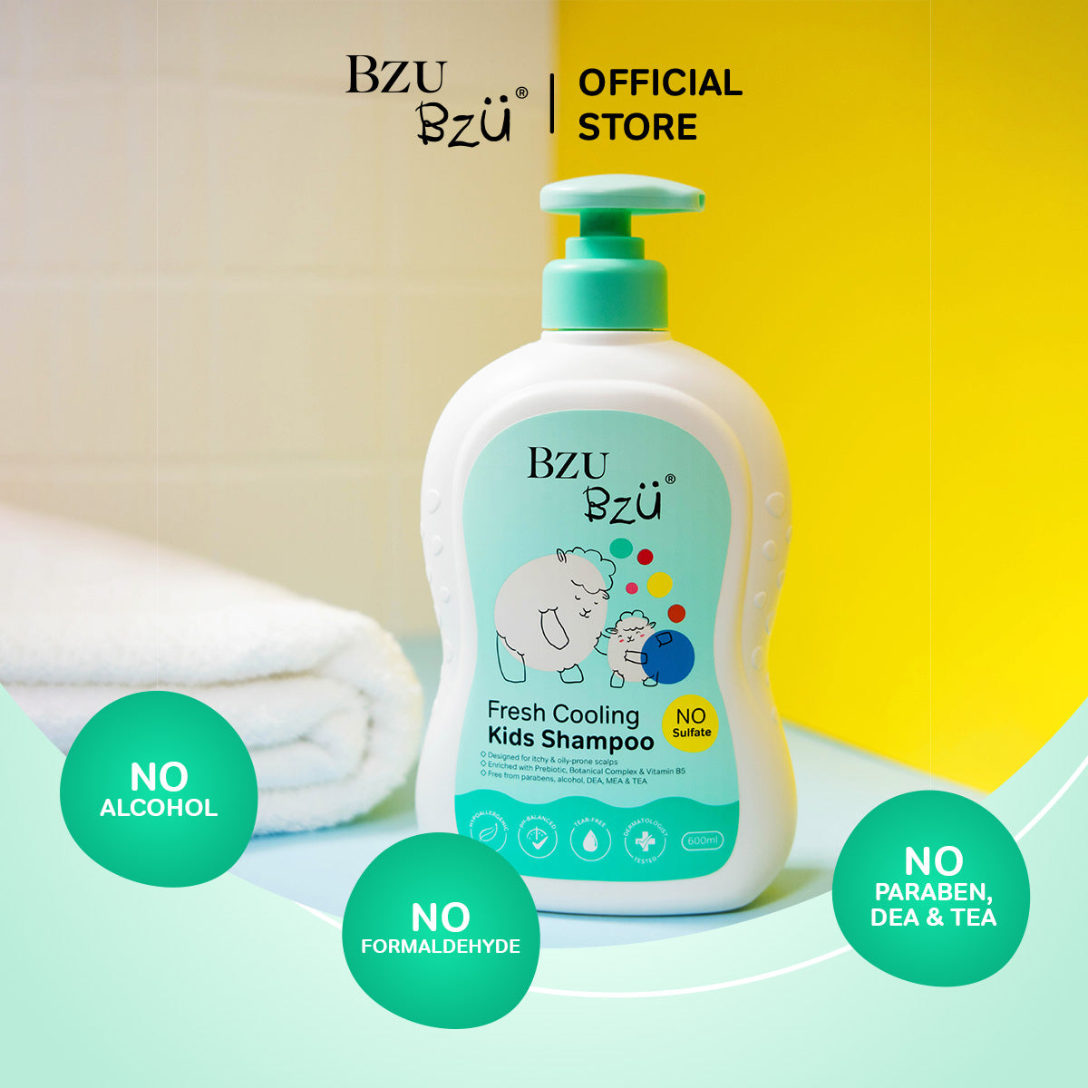 Fresh Cooling Kids Shampoo 600ml