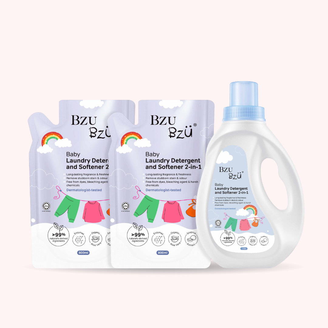 Baby Laundry Detergent & Softener 2-in-1 1L Bundle Set