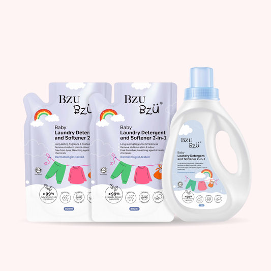 Baby Laundry Detergent & Softener 2-in-1 1L Bundle Set